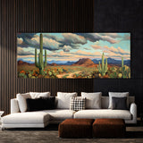 Cactus Impasto Cacti Sky 17 Wall Art