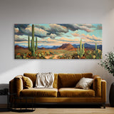 Cactus Impasto Cacti Sky 17 Wall Art