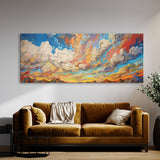 Cloud Impasto Sky Rainbow Drama 51 Wall Art