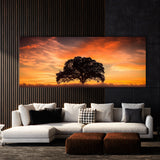 Cloud Warm Colors Silhouette 65 Wall Art