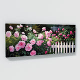 Flower Garden Roses Fence 8 Wall Art