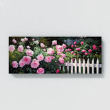 Flower Garden Roses Fence 8 Wall Art