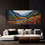 Flower Impasto Landscape 38 Wall Art