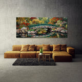 Japanese Garden Impasto Bridge 30 Wall Art