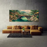 Japanese River Boat Bridge 37 Wall Art