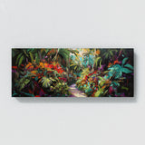 Jungle Impasto Path Brush Colors 64 Wall Art