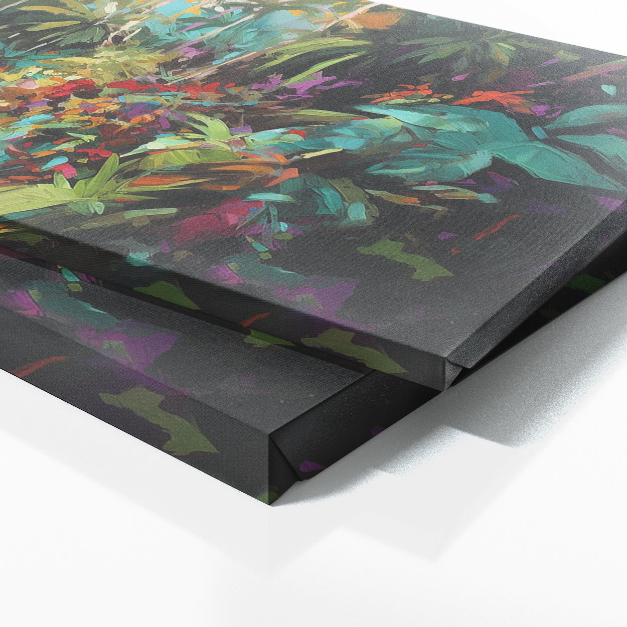 Jungle Impasto Path Brush Colors 64 Wall Art