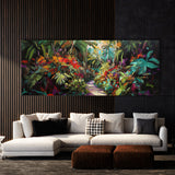 Jungle Impasto Path Brush Colors 64 Wall Art