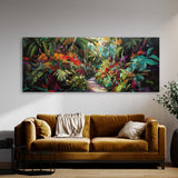 Jungle Impasto Path Brush Colors 64 Wall Art