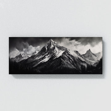 black and white landscape poster