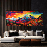 Mountain Landscape Dramatic Sky 23 Wall Art