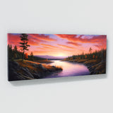 Sunset Realistic River Sky 251 Wall Art