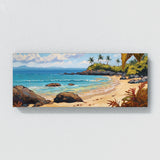 Tropical Impasto Sand Rocks 114 Wall Art