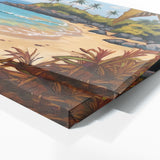 Tropical Impasto Sand Rocks 114 Wall Art