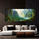 Tropical Landscape Misty 87 Wall Art