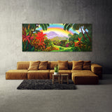 Tropical Landscape Rainbow 101 Wall Art