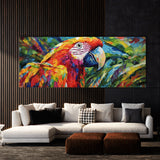 Tropical Vibrant Bird Impasto 126 Wall Art