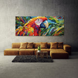 Tropical Vibrant Bird Impasto 126 Wall Art