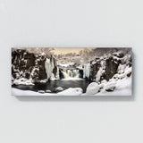 Waterfall Winter Snow Ice Drama 102 Wall Art