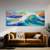 Wave Abstract Vibrant 90 Wall Art