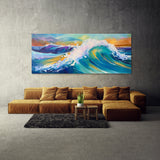 Wave Abstract Vibrant 90 Wall Art