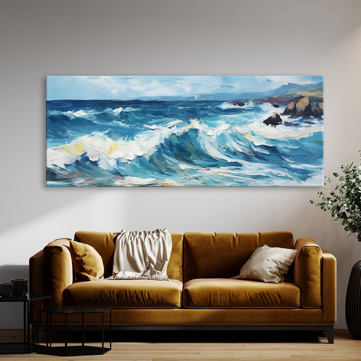 Wave Sunny Colors 13 Wall Art