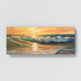 Wave Warm Golden 137 Wall Art