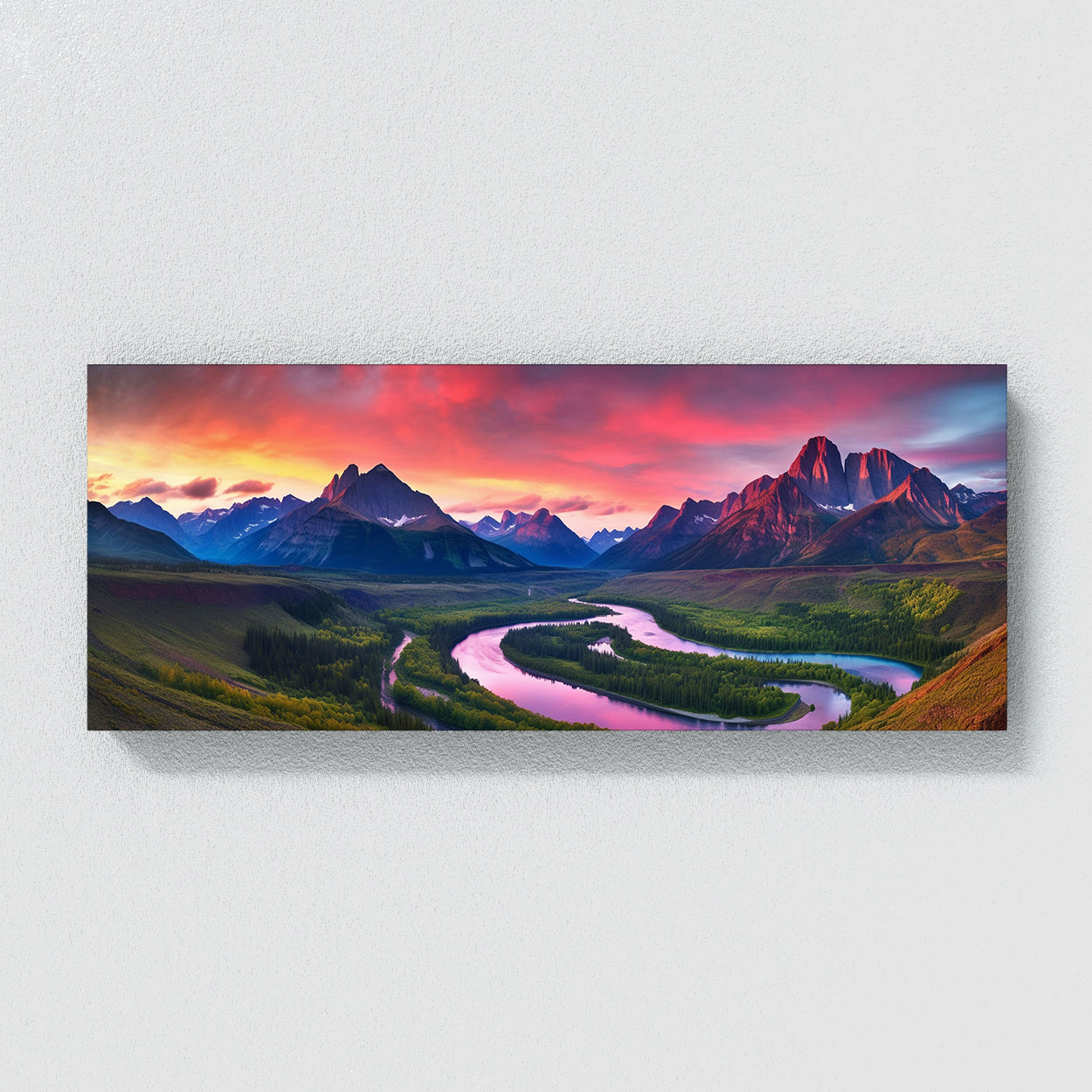 Wilderness River Colorful 117 Wall Art