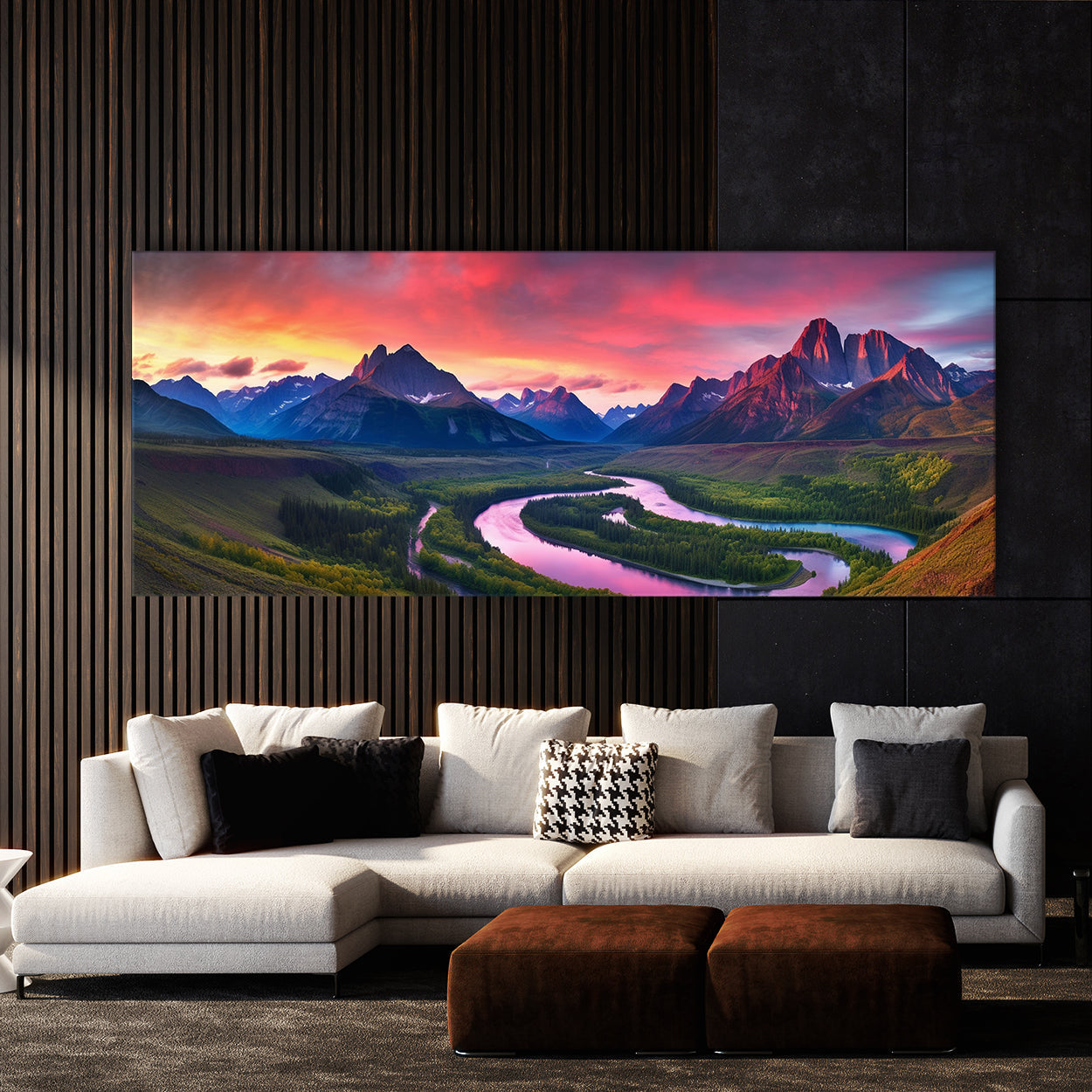 Wilderness River Colorful 117 Wall Art