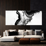 Marble Modern Luxury Black White 69 Wall Art