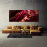 Marble Modern Luxury Ruby Red 25 Wall Art