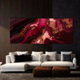 Marble Modern Luxury Ruby Red 25 Wall Art