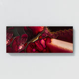 Marble Modern Luxury Ruby Red 30 Wall Art