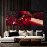 Marble Modern Luxury Ruby Red 30 Wall Art