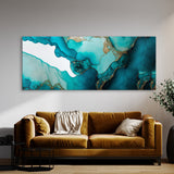 Marble Modern Luxury Turquoise 57 Wall Art