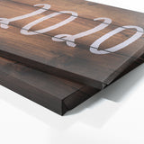 Anniversary Date Wooden Plank Wall Art
