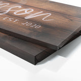 Family Name Monogram Wooden Plank Wall Art