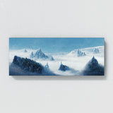 Icy Foggy Mountain Wall Art