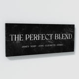 Perfect Blend Family Names Marble Wall Art