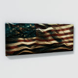 Usa Flag Waving Wall Art