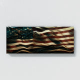 Usa Flag Waving Wall Art