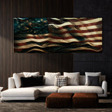 Usa Flag Waving Wall Art