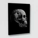 Skull Black White Wall Art