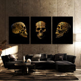 Skull Gold Wall Art