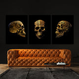 Skull Gold Wall Art