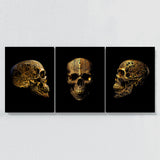 Skull Gold Wall Art