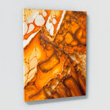 Marble Modern Luxury Orange Wall Art
