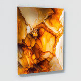 Marble Modern Luxury Orange Wall Art