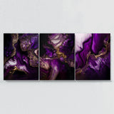 Marble Modern Luxury Purple Wall Art