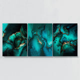 Marble Modern Luxury Turquoise Wall Art